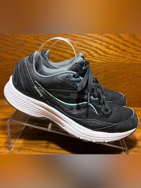 Saucony Cohesion 15 Black Meadow Running Shoes Women’s Size 9.5
